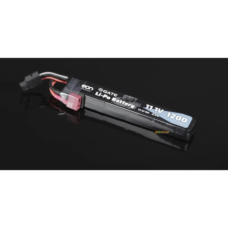 GATE EON Li-Po 1200 mAh 11.1V 25C T-Plug + G-Tech — Batteria AEG