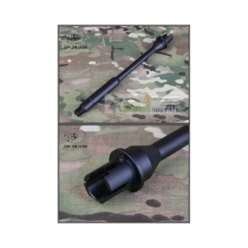 Aluminum Lighter Barrel For M4 CQB Big Dragon