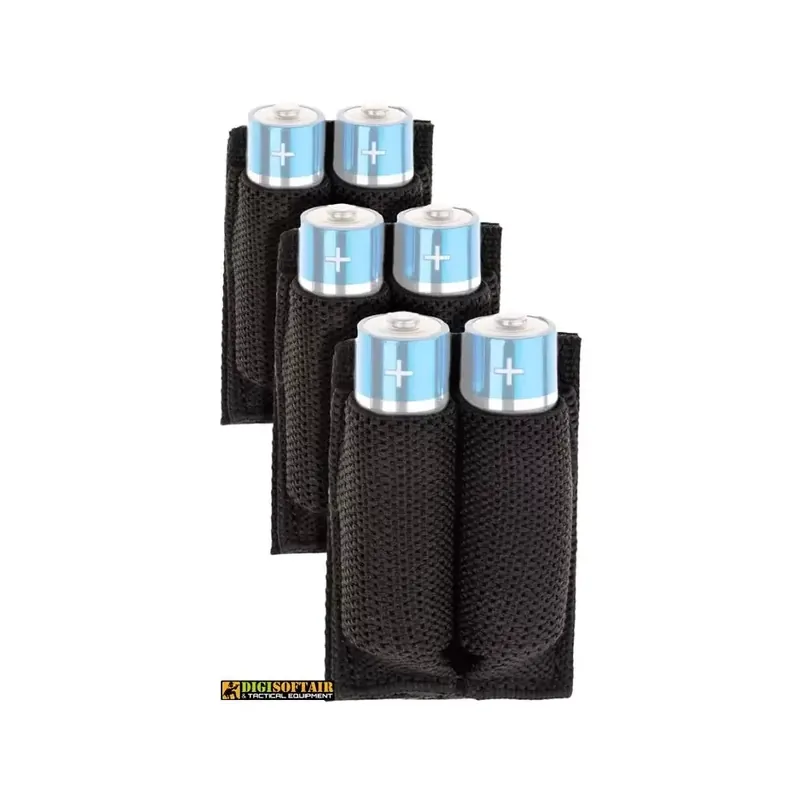 Battery Strap AA 3-pack Invader Gear Black color
