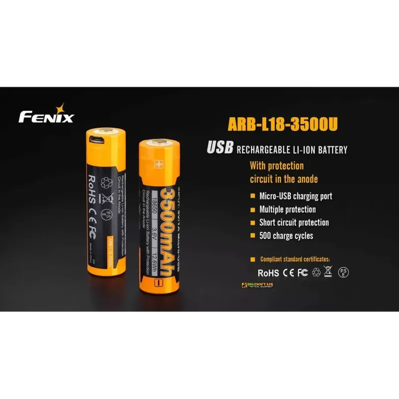 FENIX ARB-L18-3500U batteria ricaricabile 3500mAh 18650