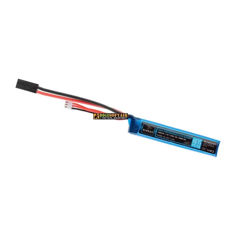 Nimrod LiPo 7,4V 1300mAh 25C Stock Tube Type — Batteria LiPo