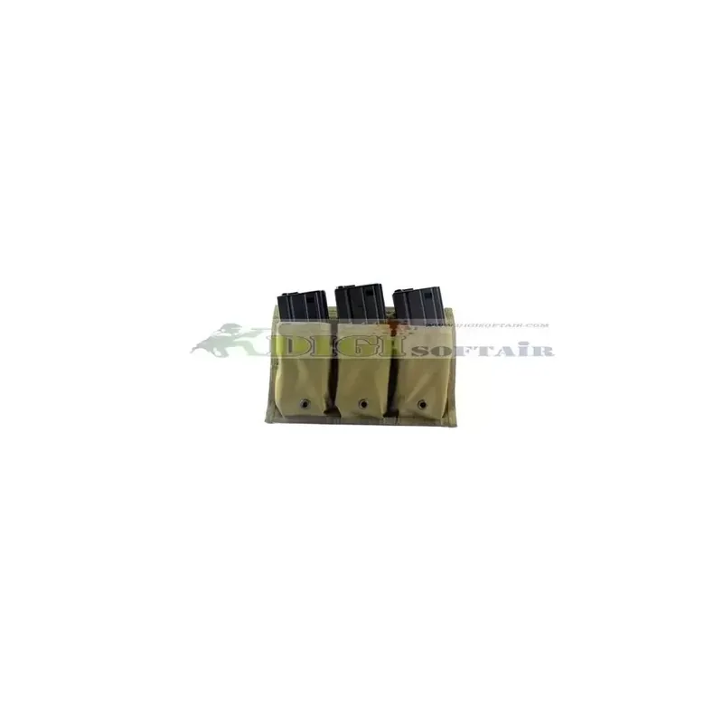 FLYYE RAV Triple M4M16 Mag Pouch KH