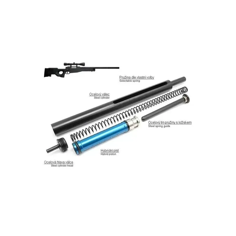 Gruppo di aria completo con M170 AIRSOFTPRO PER MB01-04-05-08