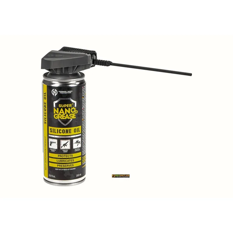 Silicone Oil Aerosol 200 ml — General Nano Protection — Lubrificante Spray