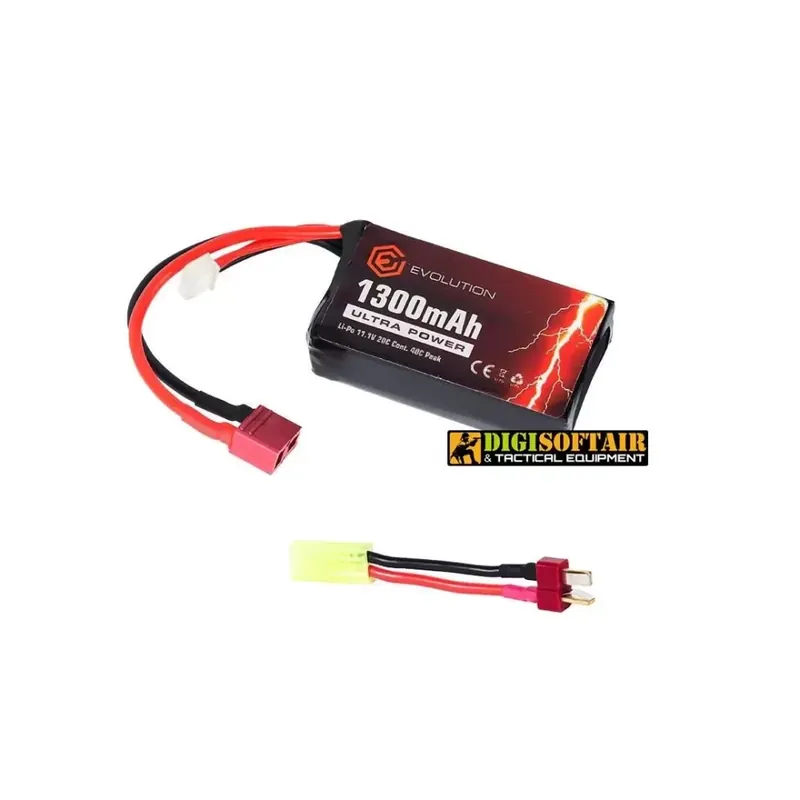 Evolution Li-Po Ultra Power 11.1V 1300mAh 20C - 40C Peak (mm 23x35x67) EA0152B
