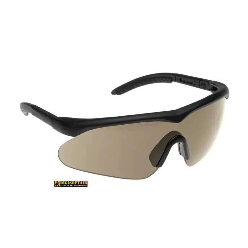 Occhiali Swiss Eye Raptor neri, set con 3 lenti