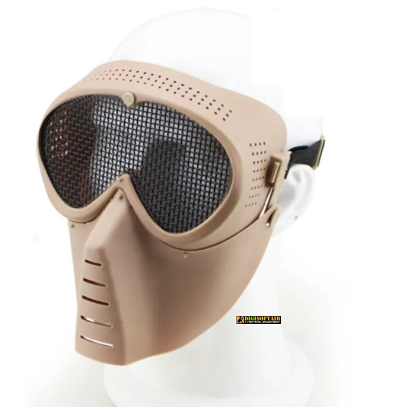 Sansei Tan maschera a rete per softair KR014T