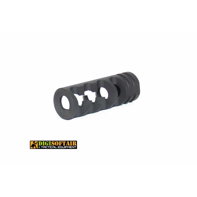 Spegnifiamma Evolution Fishbone 14mm CCW Acciaio CNC
