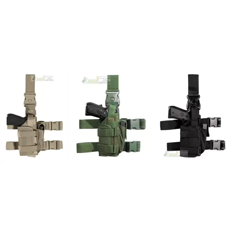 Vega holster Fondina cosciale PA280 per armi con torcia tattica e/o laser