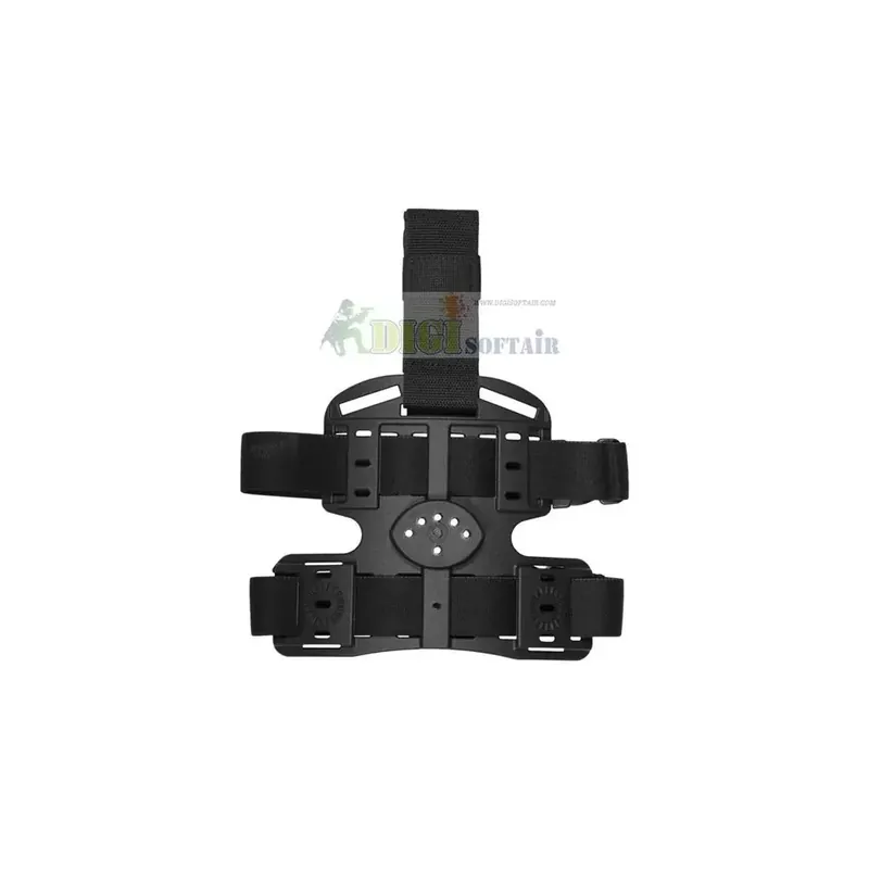 Vega holster Piattaforma cosciale nera multi uso in polimero stampato a iniezione ITK INFINITY THIGH 8K16