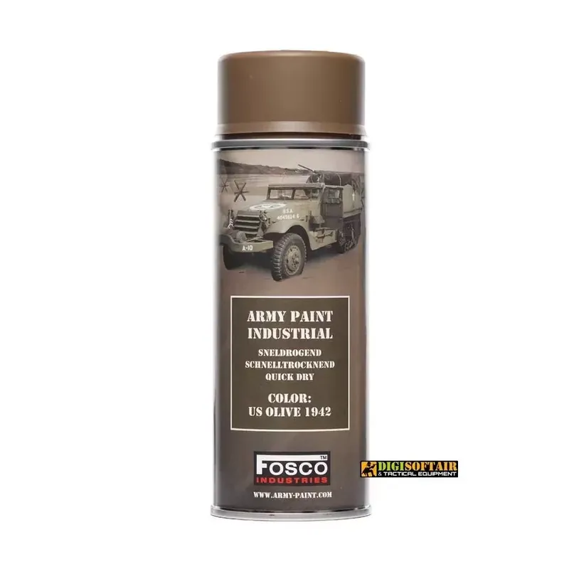 Vernice US OLIVE Fosco 400ml per armi RAL 1942