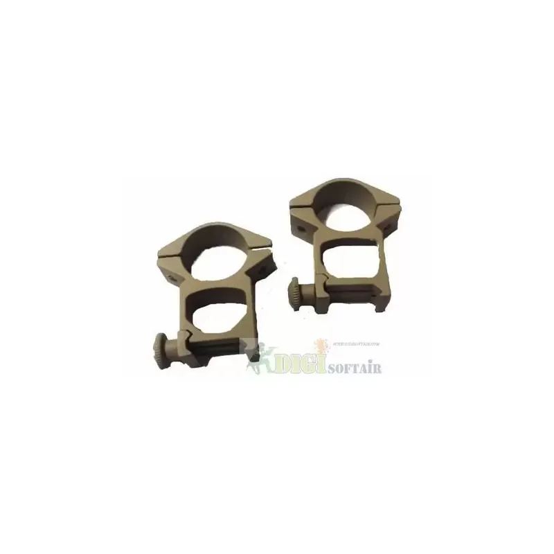 ANELLI ALTI tan 25mm per slitta WEAVER M2006T