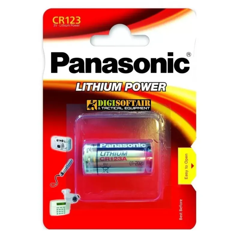 BATTERIA CR123 PANASONIC LITHIUM POWER