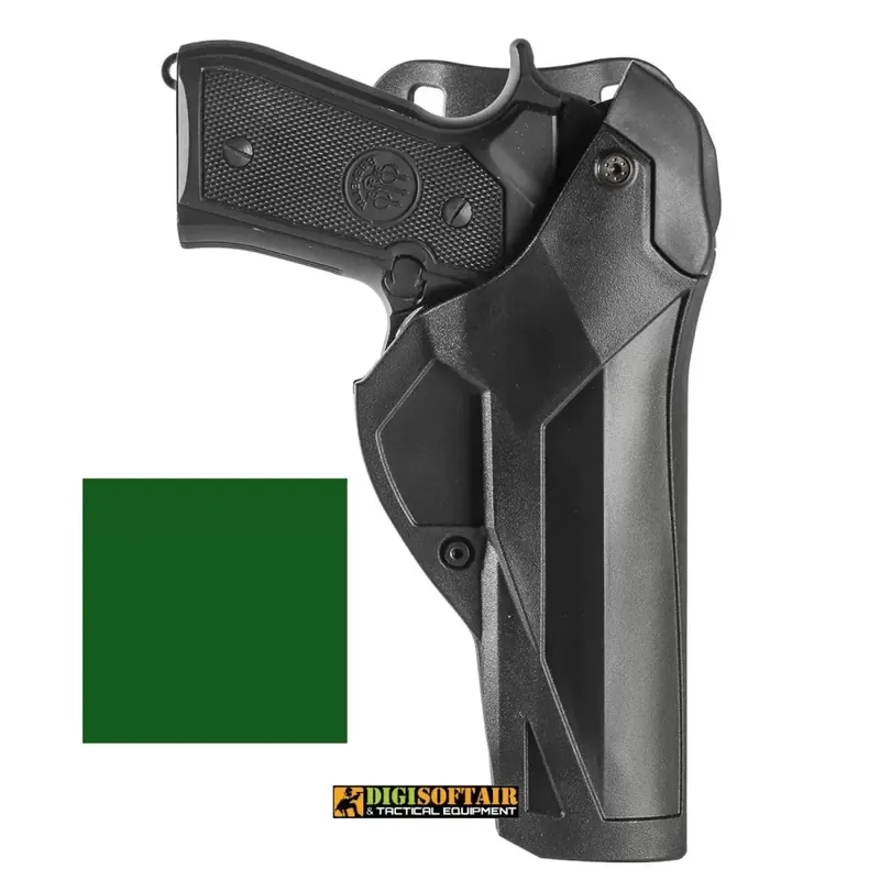 Vega holster fondina DCA8 - per beretta m92/98, verde
