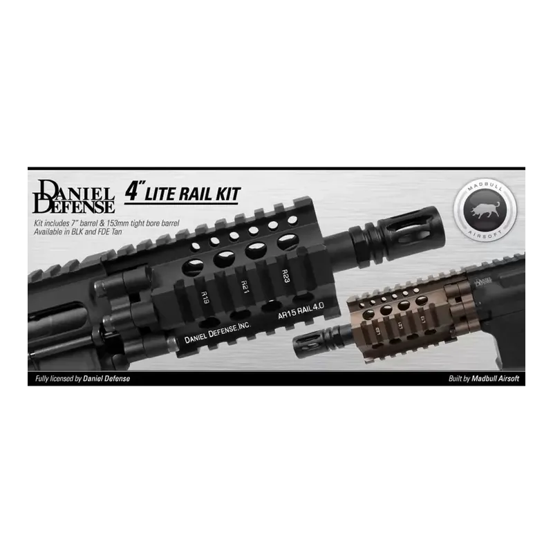 FRONTALE DANIEL DEFENSE 4LITE RAIL KIT BLACK by madbull