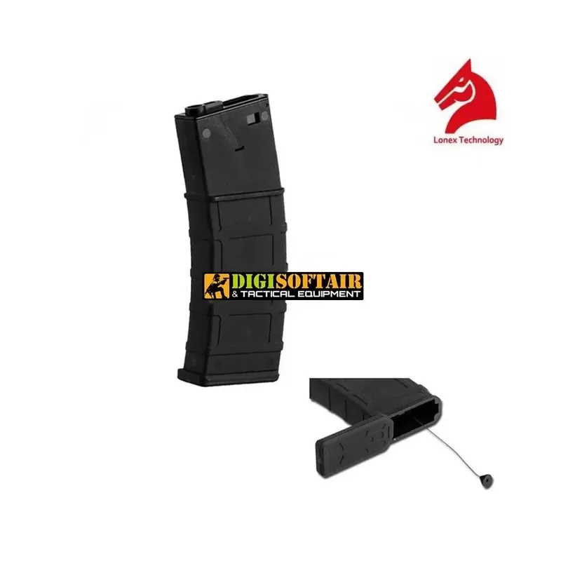 Lonex GB-06-06 Flash Mag 360 BB a corda per M4/M16 – Nero