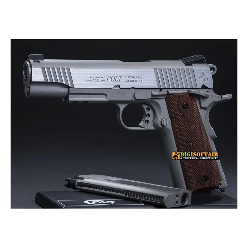 Colt 1911 Rail Gun CO2 Silver KWC
