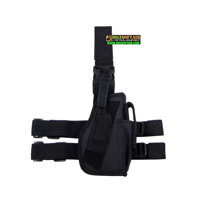 MFH fondina cosciale nera, regolabile 30725A
