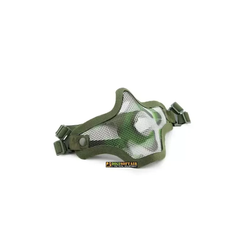 Wosport Maschera half face Strike camo verde