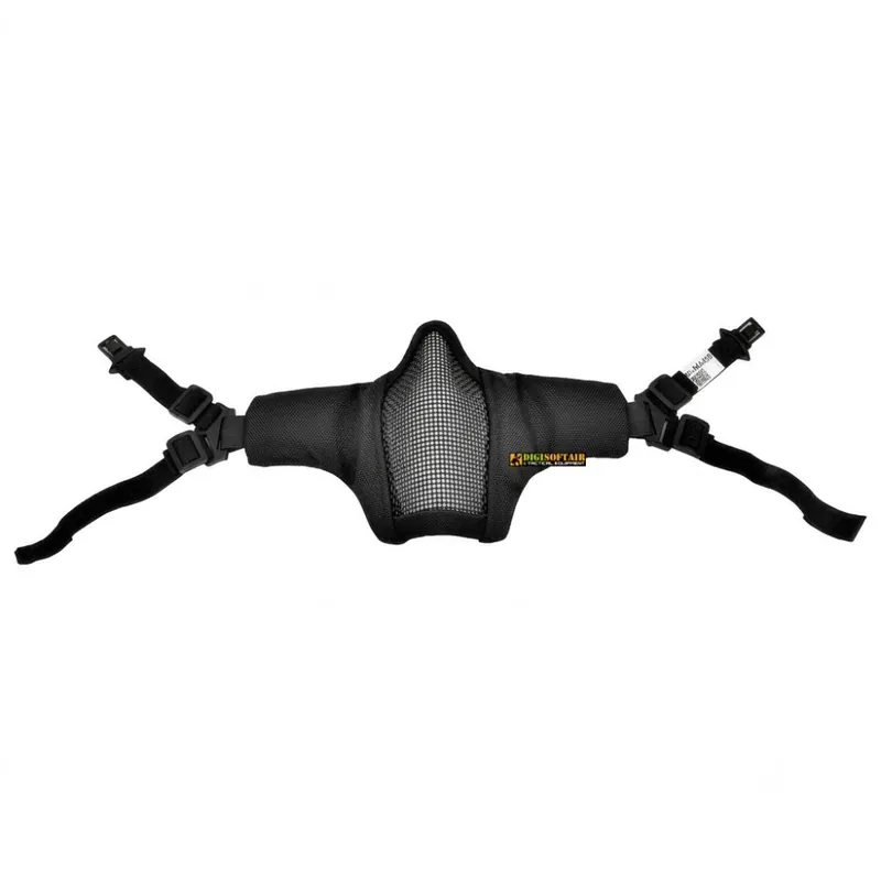 Wosport Maschera Half Face Nera Per Elmetto FAST WO MA45B