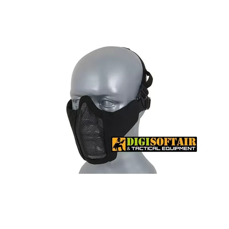 Maschera half face Black MA42B Wosport