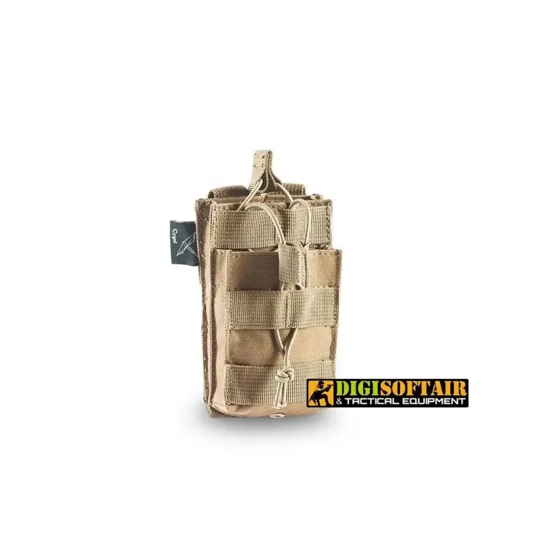 Cygni single magazine Pouch 600D poly coyote openland CY-004 03