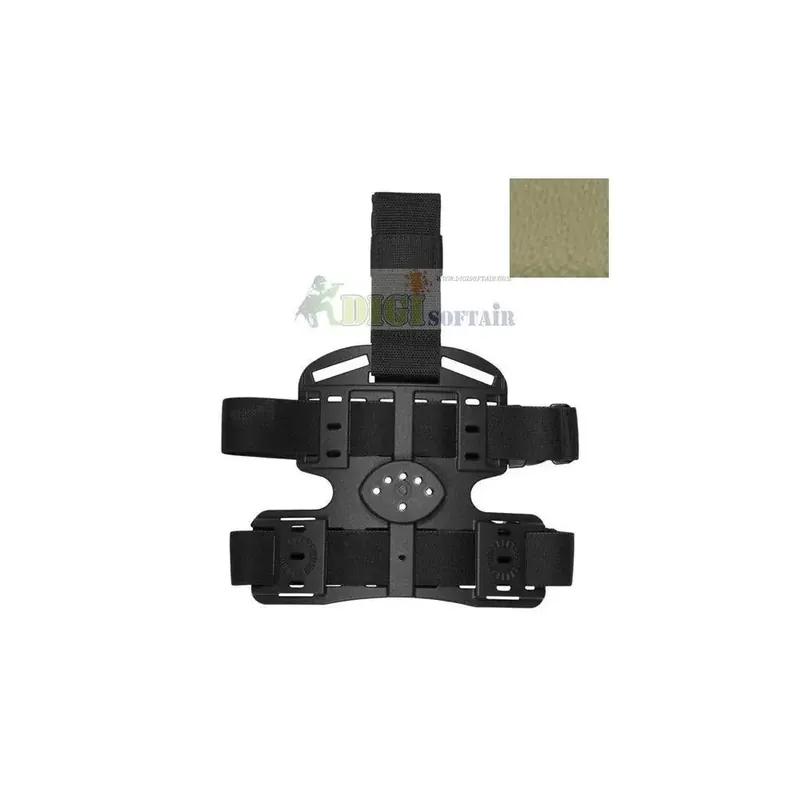 Vega holster Piattaforma cosciale OD green multiuso in polimero stampato a iniezione ITK INFINITY THIGH 8K16