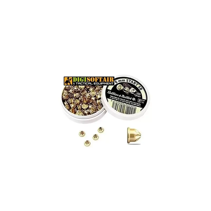 6mm CARTUCCE A SALVE 100pcs sellier & bellot