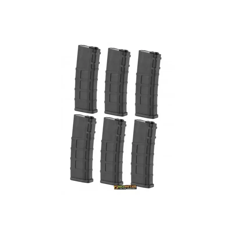 LONEX Box 6 caricatori monofilari 200 BB - nero (GB-06-14)