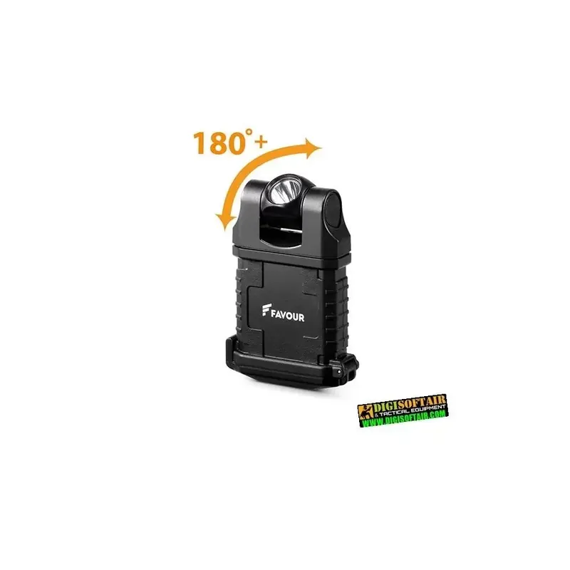 EDCLIP T0917 Handheld Li-polymer / 180lm / 45h Torcia FAVOUR LED
