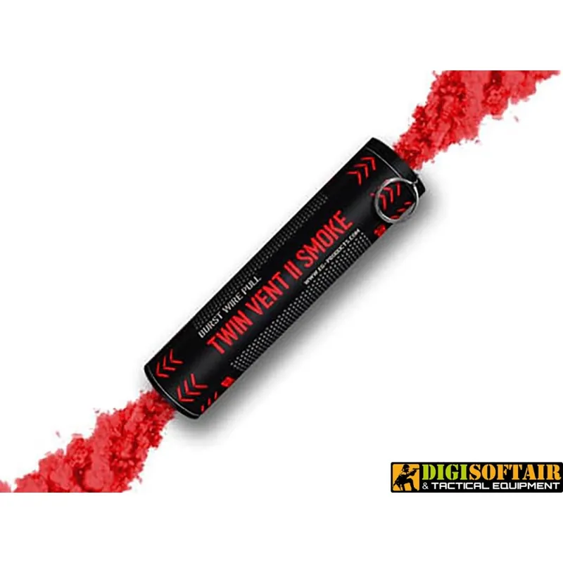 Enola Gaye Twin Vent II Wire Pull® Smoke Grenade red