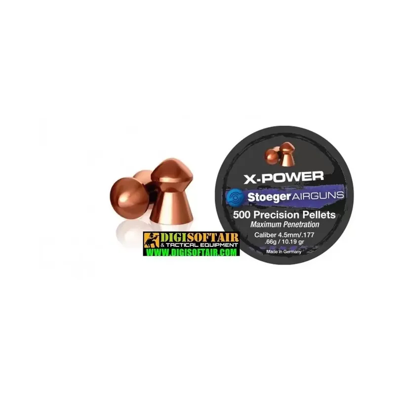 Piombino X-POWER ramato Stoeger 4,5mm 500pz