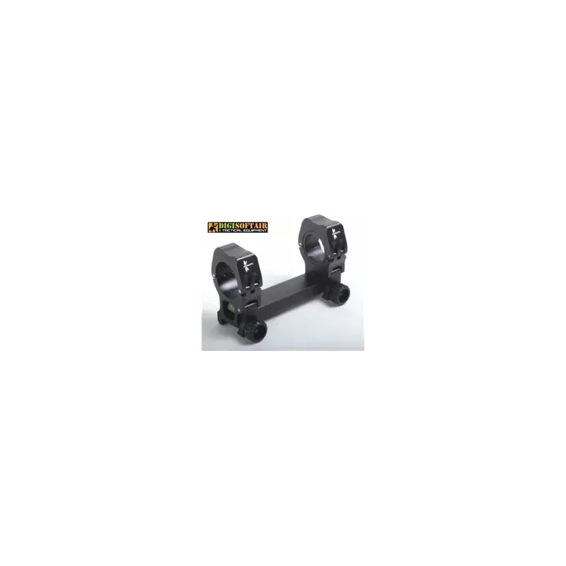 DRAGONFLY SUPPORTO OTTICHE CON ANELLI DA 25 A 30 MM ALLEGERITO NERO