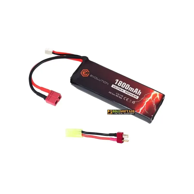 Evolution Li-Po Ultra Power 7.4V 1800mAh 20C - 40C Peak (mm 14x35x105) EA0154B