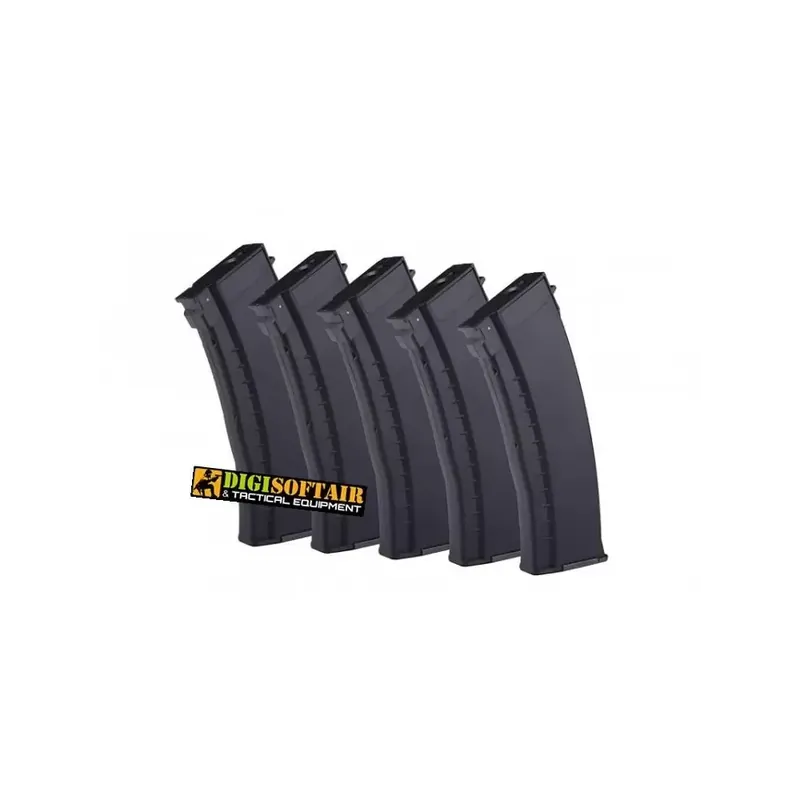 Set 5 caricatori monofilari E&L per AK74 120bb