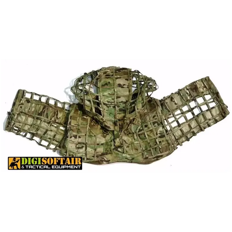 MONGOOSE - GHILLIE SNIPER HOOD - Light - Multicam