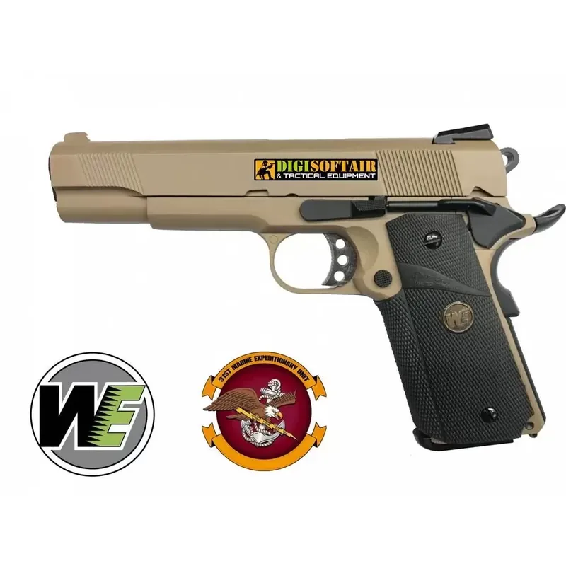 WE MEU 1911 TAN FULL METAL