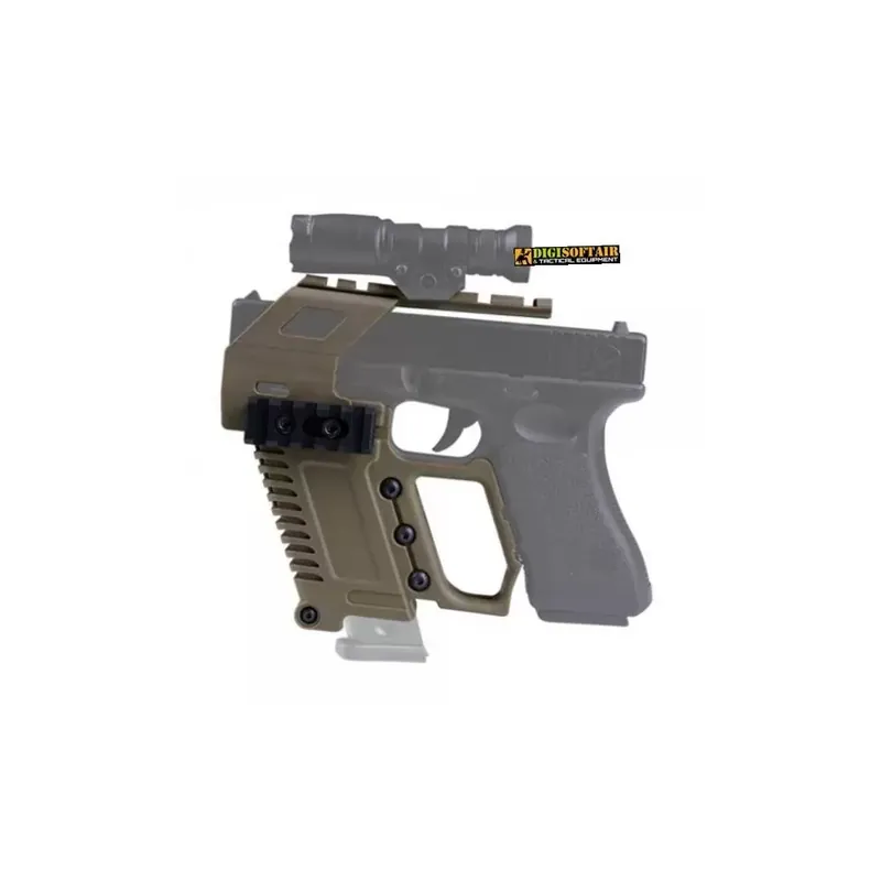 WOSPORT RAIL BASE LOADING DEVICE PER PISTOLE SERIE GLOCK TAN WO-GB48T