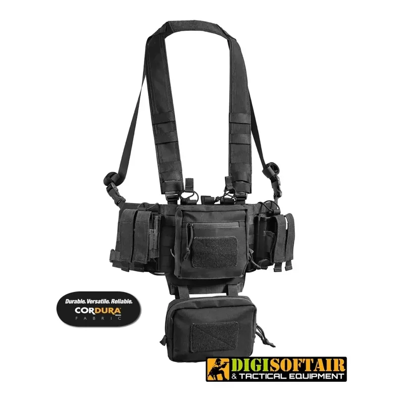 Mini chest rig modulare, Cordura 1000d black Nerg Openland