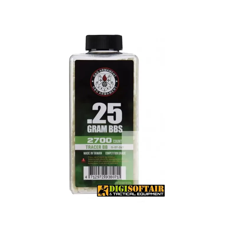 Pallni G&G 0,25g Tracer BB 2700 bb green