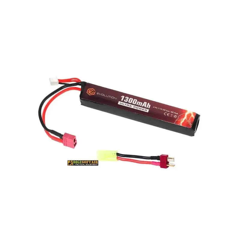 Evolution Li-Po Ultra Power 11.1V 1300mAh 20C - 40C Peak mm 18x21x130 EA0149B