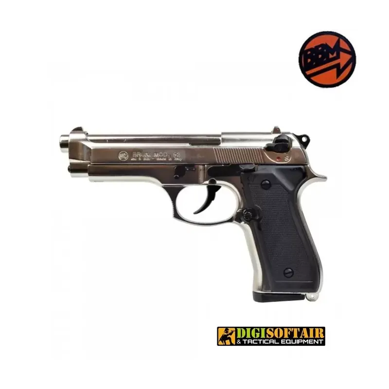 Bruni 92 Pistola a Salve 9 mm Bicolor — Semiautomatica 11 Colpi