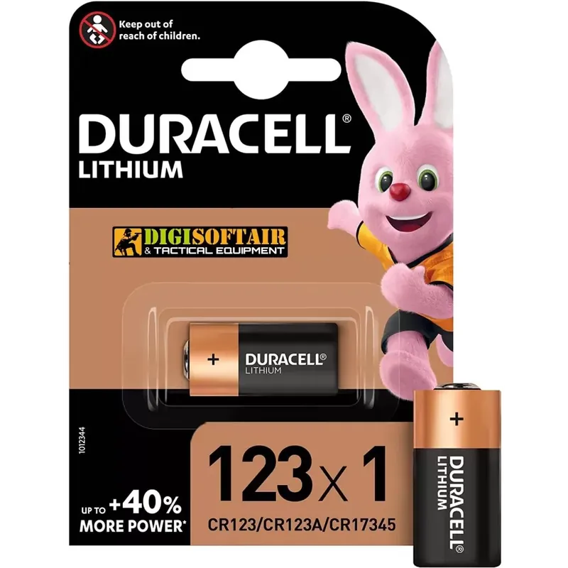 BATTERIA CR123 Duracell LITHIUM