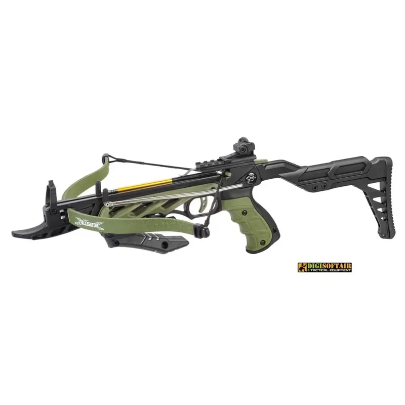 Man Kung Balestra alligator verde 80 libbre con calcio R30010