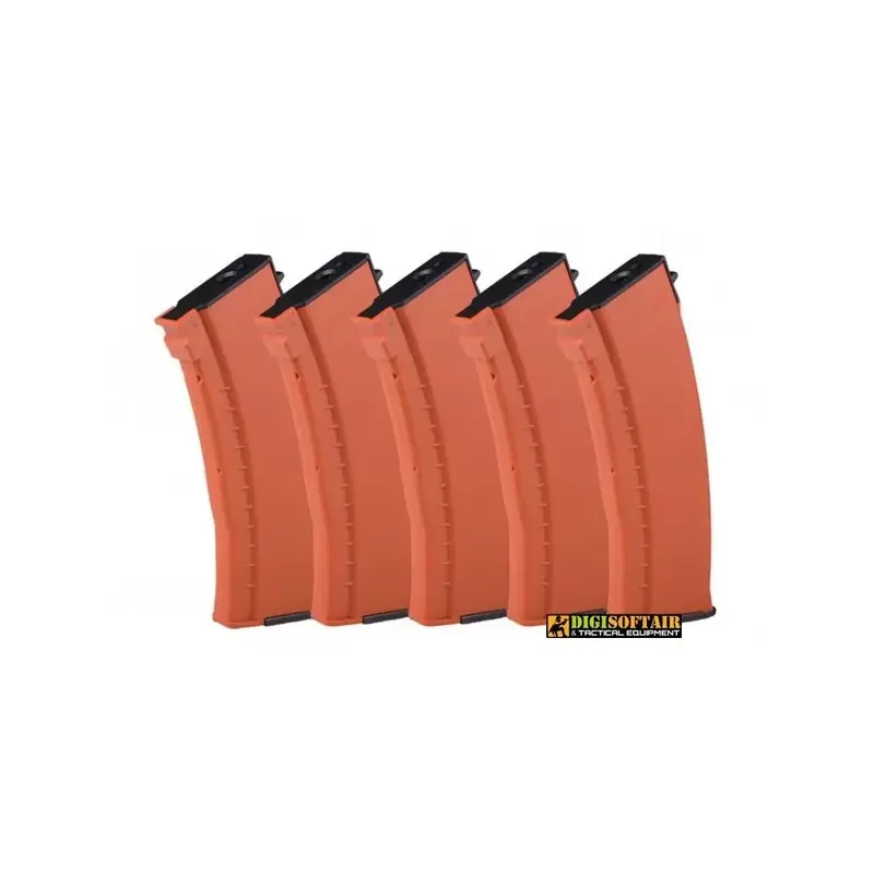 Set 5 caricatori monofilari bachelite E&L per AK74 120bb