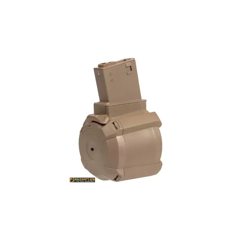 Tornado caricatore elettrico tan M4 Drum 1200 bb