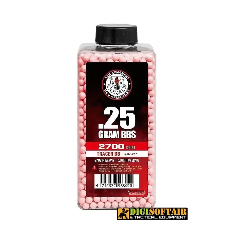 Pallni G&G 0,25g Tracer BB 2700 bb red