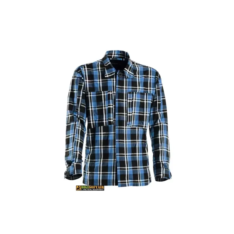 Openland camicia Flanella Blu maniche lunghe