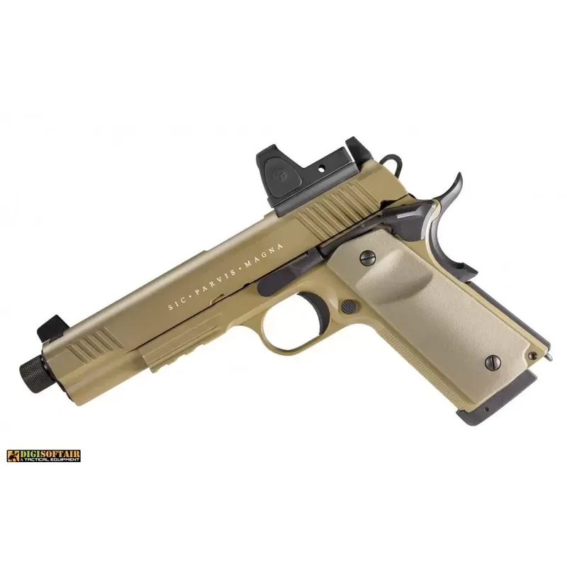 Secutor Rudis Magna VII Tan 1911 Co2 Pistola softair scarrellante