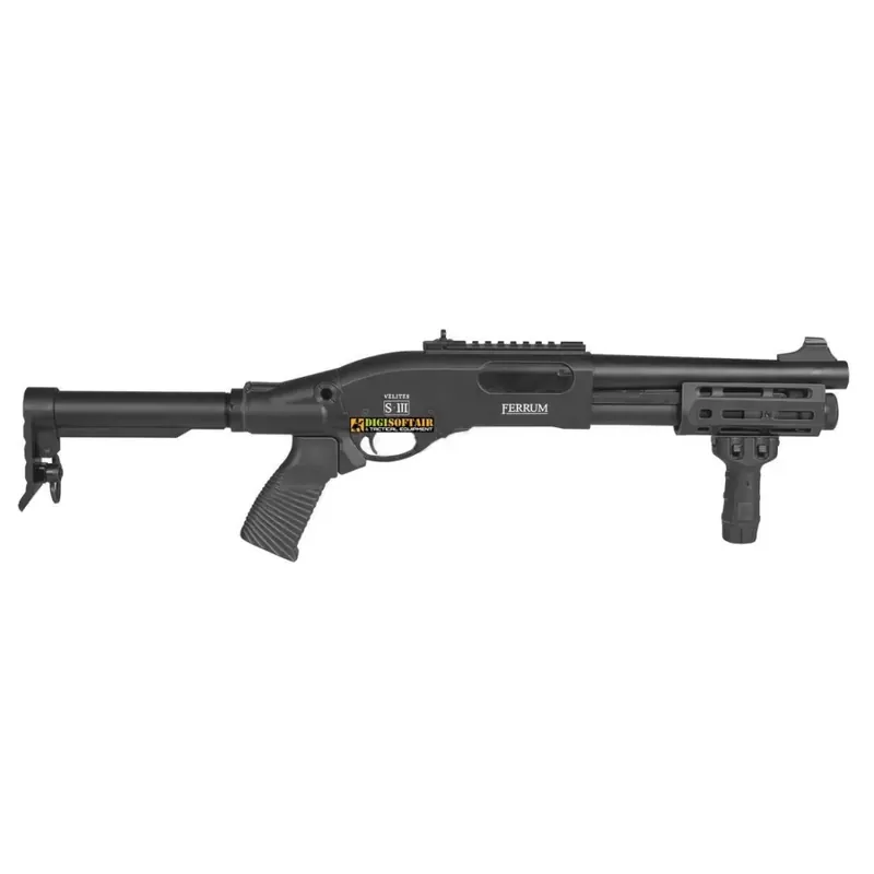 Secutor Velites Ferrum S III Black Fucile a pompa a Molla Full metal sav0028